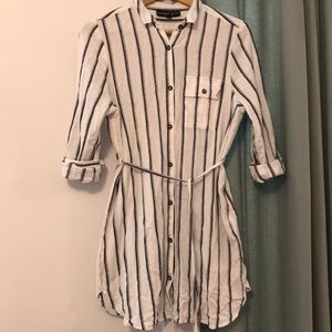 topshop petite button-down shirtdress